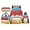 Ice Cream, variant on Jeiento Capybara 17 Inch Schoolbag for Boys Girls 4-Piece Set Lunch Bag Pencil Case Water Bottle Holder Lightweight Large Capacity Backpack for Kids Back to School