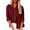 Z001-Wine, variant on Button Down Shirts for Women Cotton Linen Long Sleeve Collared Blouses Side Slit Dressy Casual Business Work Tops with Pockets