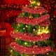 thumbnail image 3 of Xihbxyly Cintas Decorativas Navideñas de Rayas Rojas y Azules, de Plástico Duradero, Ideales para Decoración Navideña, Multiusos, Fáciles de Colgar, 5 M de Largo., 3 of 7