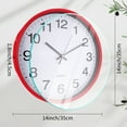 thumbnail image 5 of Unique Bargains Silent Non-Ticking Wall Clock with Big Numbers Black, 5 of 6