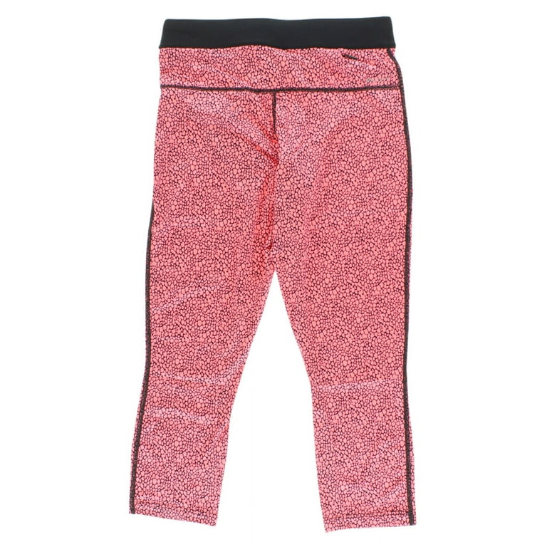 Nike Dri-Fit Aop Relay Crop Running Womens Active Leggings Size Xs, Color:  Lava Glow/Black/Reflective Silver 