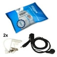 thumbnail image 2 of HQRP 2-Pack 2 Pin Acoustic Tube Earpiece Headsets Mic for Kenwood TK-3230, TK-3230XLS, TK-3302, TK-3312, 2 of 8