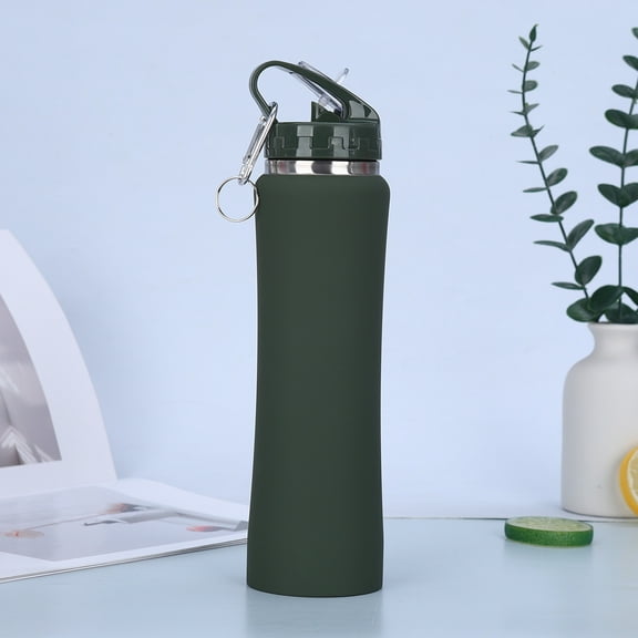 Portable 304 Stainless Steel Vacuum Straw Small Waist Thermos Outdoor Mountaineering Household Water Cup