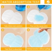 Toplive Armpit Sweat Pads ,[100 Pack] Disposable Underarm Sweat Pads for Women Men Invisible Sweat Absorber Pads for Women Armpits Perspiration Pads Shield