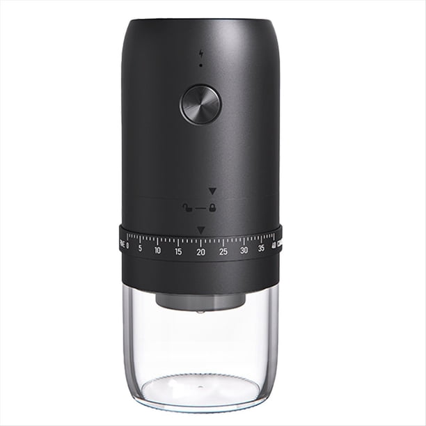 Molinillo de Café de Carga Profesional Más Fuerte Máquina de Molienda Ajustable Portátil Viajes de Vacaciones Cafe Grinder Negro