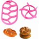 thumbnail image 1 of 2 Pieces Bread Stamp Press, Bread Roll, German Style Bread Roll, Plastic Bread Press Mold, Bread Press St, 1 of 4