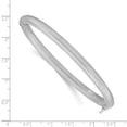 thumbnail image 2 of 925 Sterling Silver Rhodium Plated Textured Bangle 5mm Wide Cuff Bracelet for Women - 15.4 Grams, 2 of 2