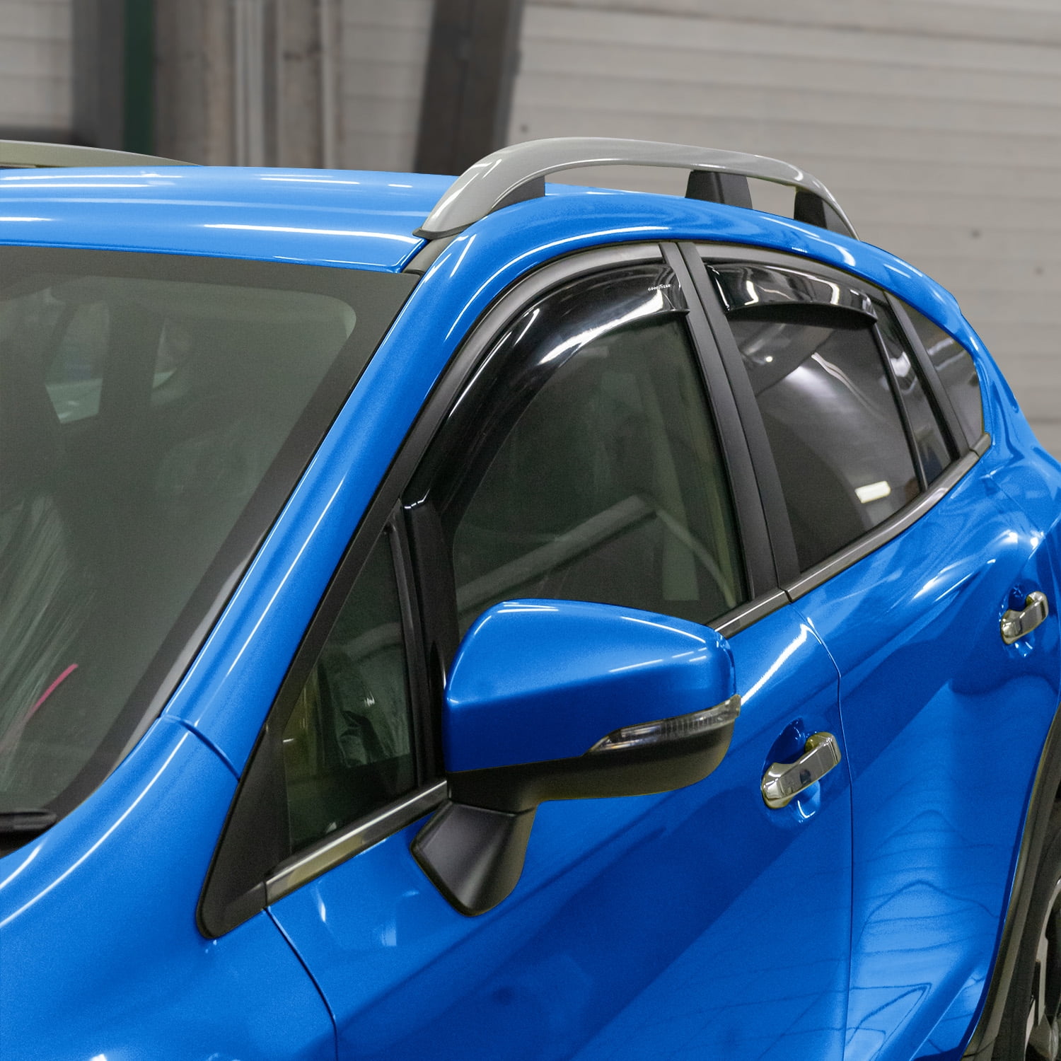 Goodyear Shatterproof in-Channel Window Deflectors for Subaru XV Crosstrek 2018-2023/Subaru Impreza 2017-2023, Rain Guards, Window Visors for Cars, Vent Deflector, Car Accessories, 4 pcs - GY003477