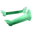 thumbnail image 4 of 20x anillos de mariposa para servilletas, decoraciones, servilleteros, hebillas para servilletas para cocina, restaurante, centros de mesa, recepción Verde reflectante, 4 of 8