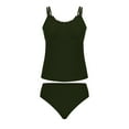 thumbnail image 5 of Kmdttou Swim Suits for Women 2025 Bathing Suit 2 Piece Control Swimsuit Scallop With Bottom on Clearance, 5 of 7