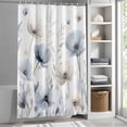 thumbnail image 3 of Vintage Floral Fabric Shower Curtain Watercolor Flowers Washable Shower Curtains for Bathroom, Waterproof Bath Curtain with Hooks Home Decor 36x72in, 3 of 8