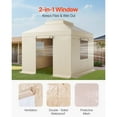 thumbnail image 5 of KFFKFF Durable Winter Gazebo Cover, PE Tarpaulin, 10 x 10 ft, 5 of 9