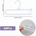 thumbnail image 2 of 60Pcs 11cm Hangers Set White Plastic Clothes Hangers Dress Hanger Mini Pet Coat Hanger Pant Hanger Hangers Accessories for Organizing Dollhouse Closet Skirt Blue DIY, 2 of 6