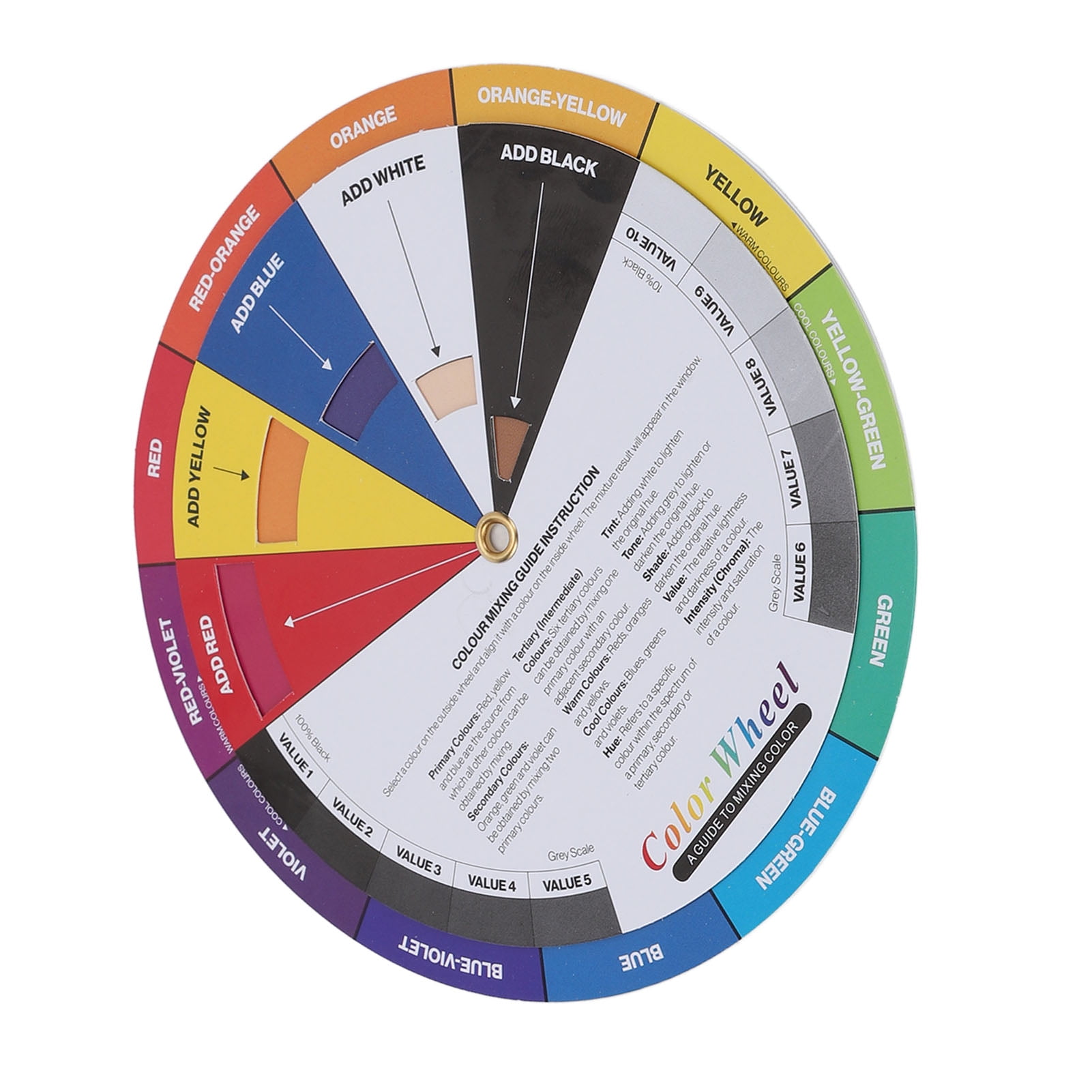 EOTVIA Pigment Color Chart, Mix Color Wheel, Color Wheel, For Nail