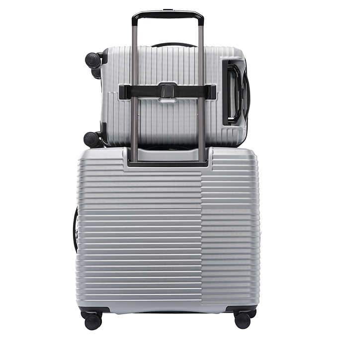 samsonite stackit plus 2 piece stackable 1680d luggage set