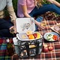 thumbnail image 5 of FORMRS Insulated Cooler Bag 24 Cans Capacity Soft Leakproof Lunch Box with Side Pockets, Orange Dinosaur, 5 of 7