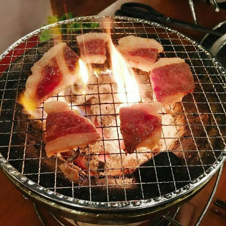 5pcs Round Disposable Wire Net Grill Racks Iron Roast Grate Cooking Barbecue BBQ Walmart