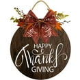 thumbnail image 1 of Eveokoki 11" Happy Thank*giving Door Sign, Thank*giving Front Door Plaque Hanger Home Decoration, 1 of 5