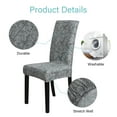 thumbnail image 2 of IROOM Chair Covers for Dining Room Set of 6,Stretch Kitchen Chair Slipcover 6 Pieces, Parson Chair Cover 6 Pack, Washable and Removable, 2 of 6