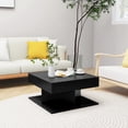 thumbnail image 3 of vidaXL Coffee Table Black 22.4"x22.4"x11.8" Engineered Wood, 3 of 7