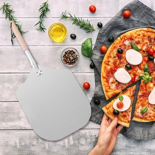 Prácticos Accesorios para Horno , Hechos en Casa Duraderos con Mango de Madera, Cáscara Plegable Desmontable, para Queso, Cocina, Hor Estilo A BLESIY Cáscara de pizza