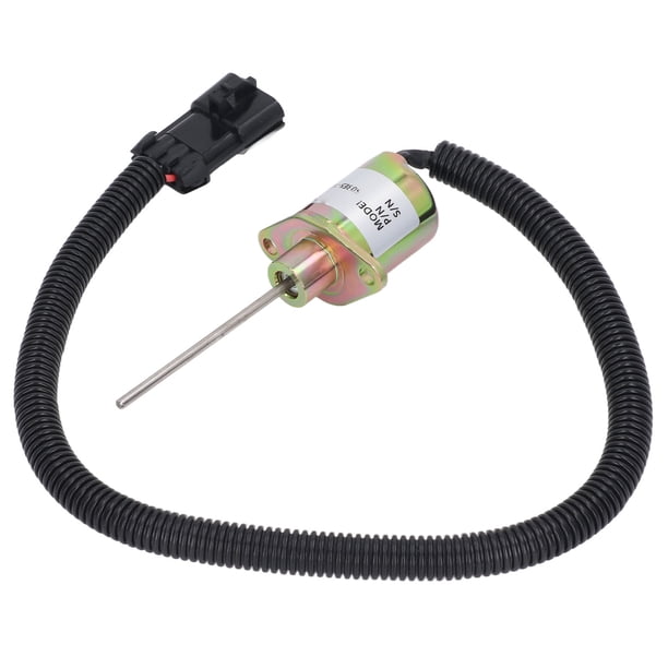 Solenoide de parada del motor, solenoide de corte de combustible, solenoide de corte para válvula solenoide de corte de combustible Kubota, diseño exquisito