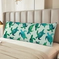 thumbnail image 2 of Balery Green Sea Turtle Funda Protectora para Almohada Corporal de Algodón Hipoalergénico con Cierre(55 x 21 pulgadas), Almohadas No Incluidas, 2 of 7