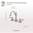thumbnail image 6 of Water Creation 8.25" Lever Handles Traditional Solid Brass Faucet in Nickel, 6 of 6