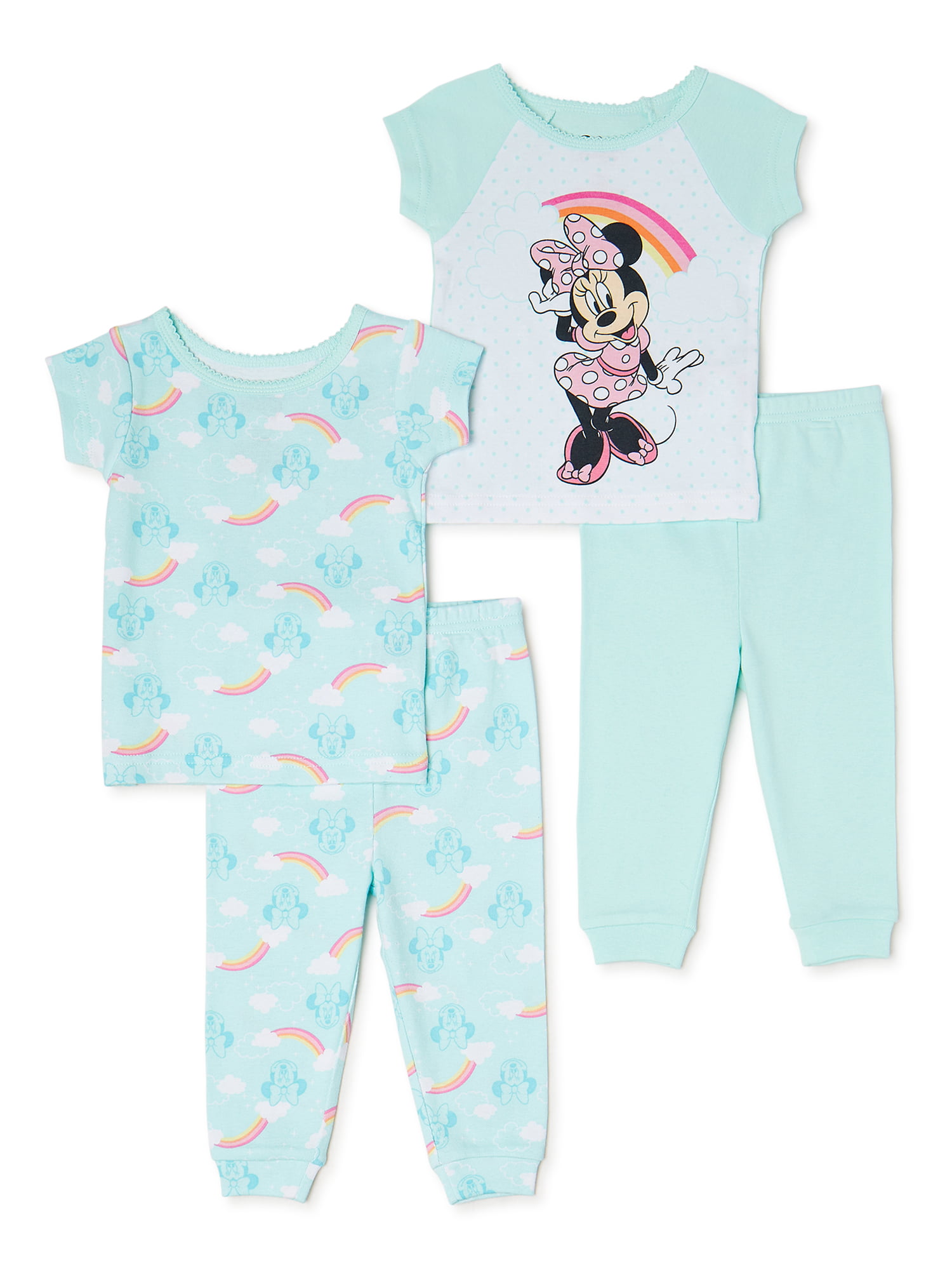 show original title Details about   Pajamas Baby Outfit Girl Disney Minnie Mouse 100% Cotton Pink White 