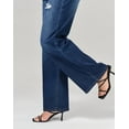 thumbnail image 4 of roswear Stretchy Loose Jeans for Women Wide Leg, 30.1" Inseam, Size 4-16, 4 of 6