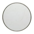 thumbnail image 6 of DecMode 25" x 25" Silver Ceramic Accent Table with White Marble Top, 1-Piece, 6 of 7