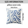 thumbnail image 6 of Unique Bargains Throw Pillow Covers Closure Cushion Cover Blue 18" x 18", 6 of 6