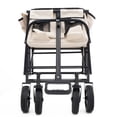 thumbnail image 5 of Enyopro 225LBS Collapsible Wagon Cart Foldable Utility Wagon with Wheels, Portable Lightweight Beach Wagon with Extra Storage, Heavy Duty Folding Wagon for Camping, Garden, Shopping, Beige, 5 of 9