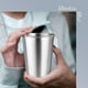thumbnail image 2 of Vaso de acero inoxidable, 500 ml (17 oz), apilable, reutilizable, para cerveza, sin BPA, 2 of 2