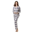 thumbnail image 2 of Richie House Women's Plaid Cotton Pajamas Sleepwear Set RHW2282, 2 of 2