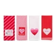 thumbnail image 3 of Contemporary Home Living Love Hearts Valentine's Day Kitchen Dishtowels - 28" - Red and Pink - Set, 3 of 6