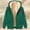 Green Coats for Winter, variant on Women's Hooded Fleece Jacket Oversized Solid Color Zip Coat Fall Winter Warm Long Sleeve Loose Jacket with Pockets Red M
