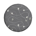 thumbnail image 2 of Easygdp Airplane Routes Around The World Wheel Sun Guard, Spare Tire Cover,Universal Trailer Suv Truck Camper Travel,Easy To Install And Remove -16 Inch, 2 of 9