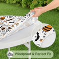 thumbnail image 5 of Trick or Treat Halloween Pattern Round Fitted Tablecloth with Elastic Edge,Dining Table Cover Waterproof,Outdoor Round Tablecloth for Camping,Dining,Indoor and Outdoor, 5 of 7