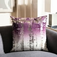 thumbnail image 4 of Safavieh Rensia Abstract Decorative Pillow, 18" x 18", Purple/Silver, 4 of 5