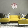 thumbnail image 3 of Dreamtimes Beautiful Cherry Tree Flowers Round Wall Clock, 10 Inch Battery Operated Quartz Analog Quiet Desk Clock for Home,Office,School,Kitchen, 3 of 4