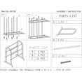 thumbnail image 6 of Cherry Finish Wooden Quilt Rack, Home Decor & Bedding Storage Organizer, 6 of 7