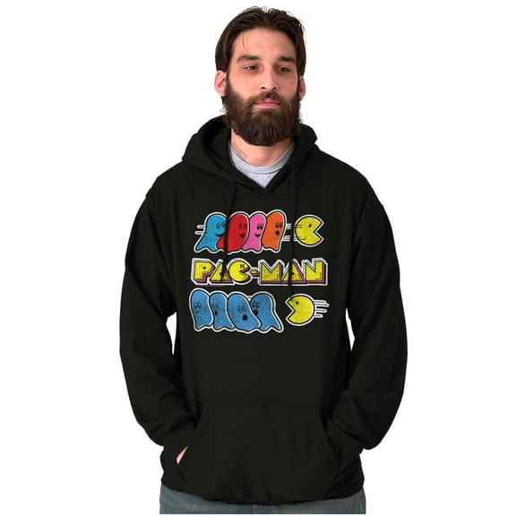 PACMAN Video Arcade Game Ghost Chase Hoodie Sweatshirt Women Men Brisco Brands S