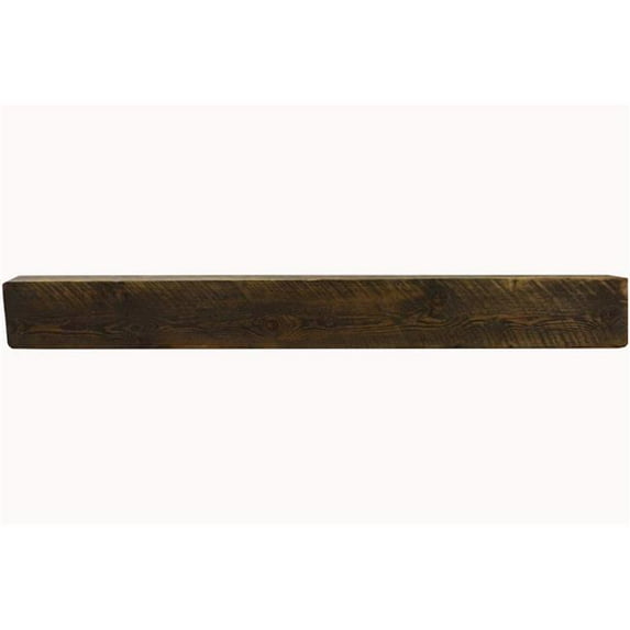 Creative Hardwoods LK-7KIP-SFEJ Reclaimed Barnwood Barn Beam Fireplace Mantel - Brown - 8 x 8 x 72 in.