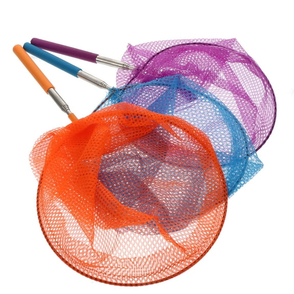 3pcs Professional Fishing Net for Catching Butterflies Retractable Design