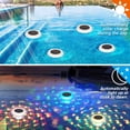 thumbnail image 2 of Zisupridco Solar Floating Pool Lights, RGB Color Changing Auto Glow Pool Lights That Float, Waterproof Floating Lights for Pool, Pond, Garden, Fountain Pool, Fish Tank, Bar Decor - 1PC, 2 of 9