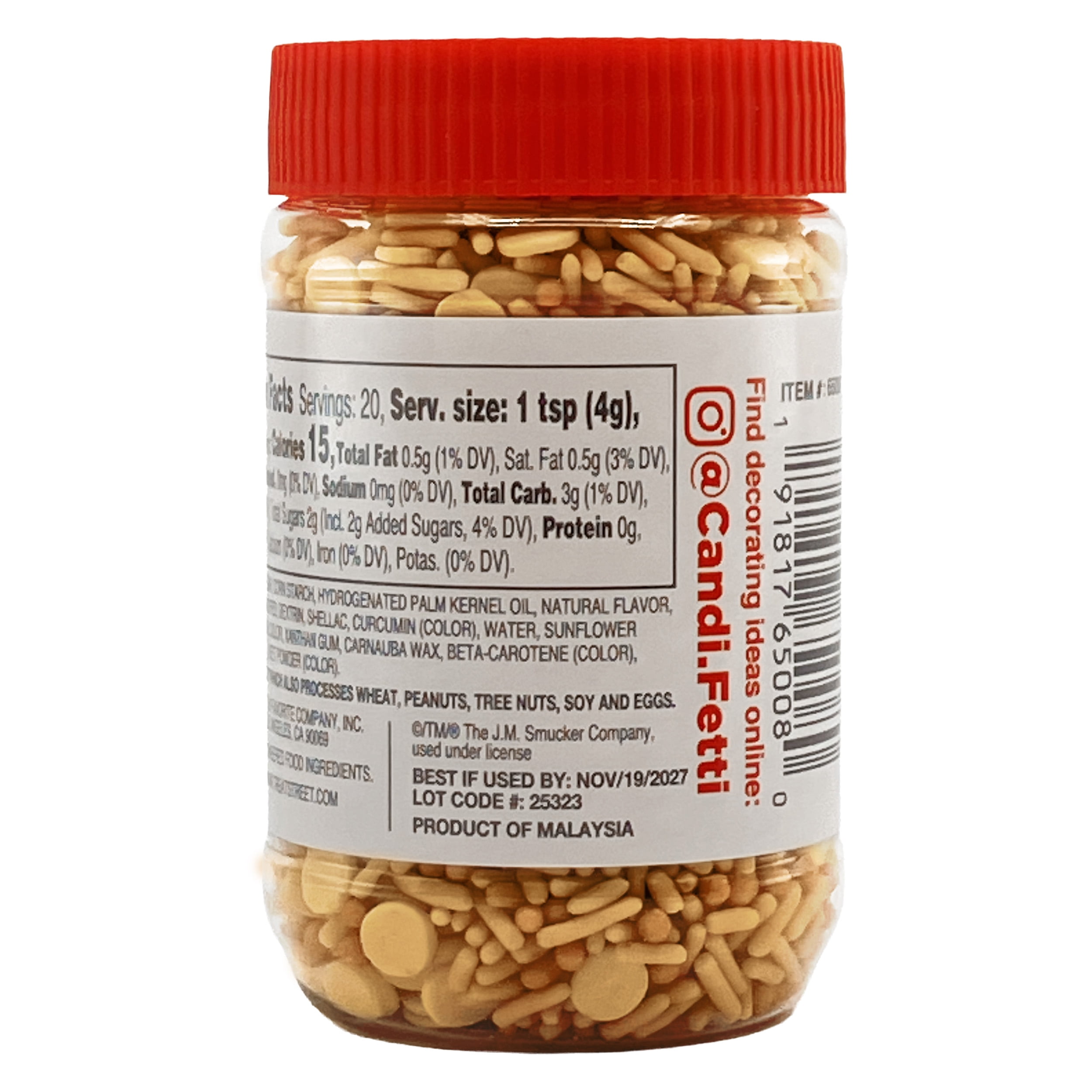 My Favorite Co Jif Peanut Butter Flavored Sprinkles, 2.82 oz