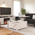 thumbnail image 3 of Ameriwood Home Table Basse Relevable Farmington en Pin Ivoire, 3 of 16