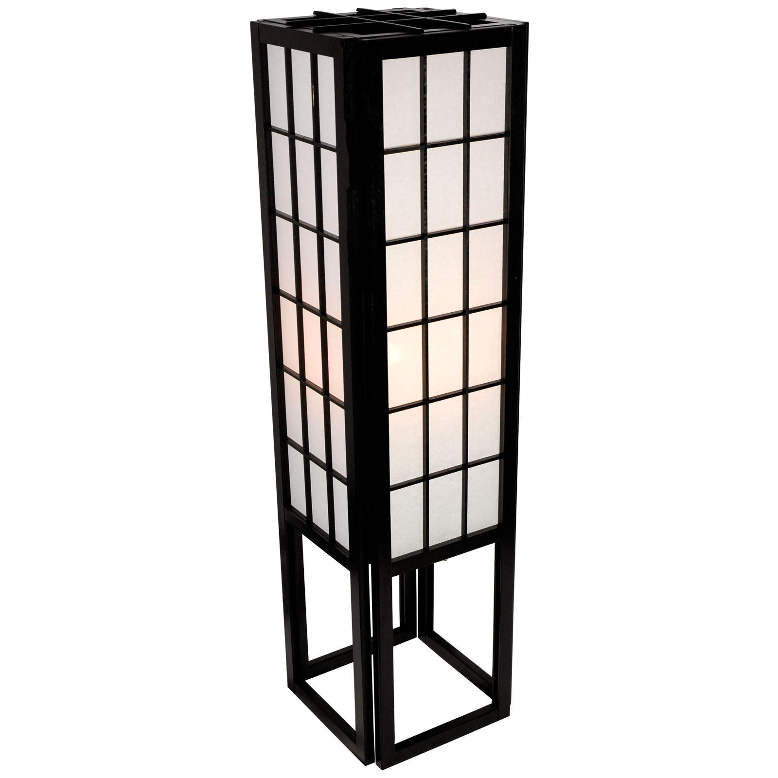 Oriental Furniture 45" Window Pane Shoji Lamp
