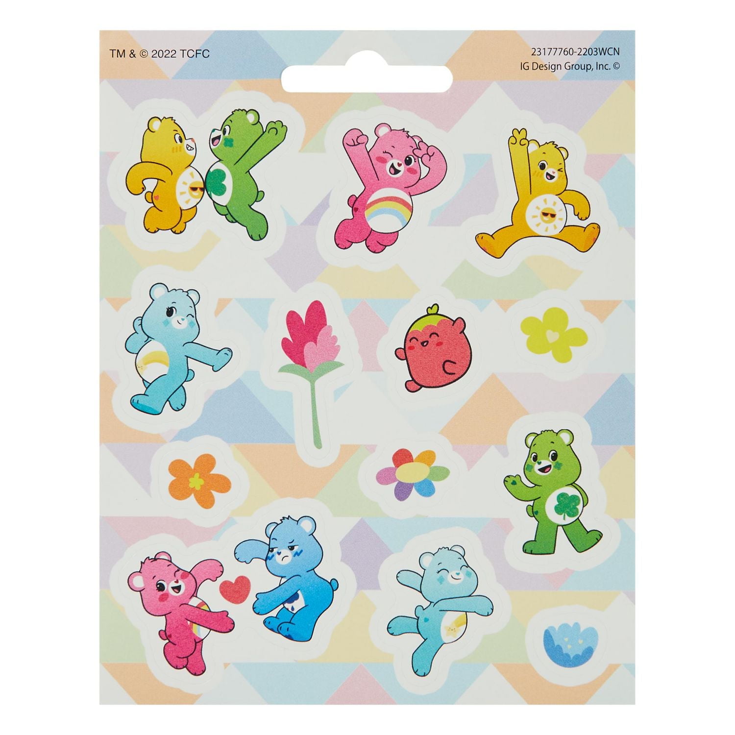 Care Bears Tuck Front Sticker Pack, 111 Count